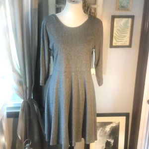 DIVIDED; GREY SKATER DRESS